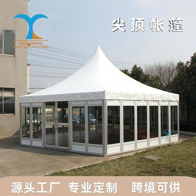 篷房厂家直销户外展销展览四脚遮阳棚商业活动露天铝合金尖顶篷房