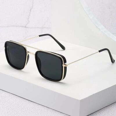 Fashion Sunglasses European and American Metal Small Square