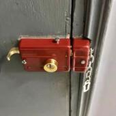 锁老式 外装 门锁红钻室内大门锁556防盗锁铁门通用木门锁房门外装