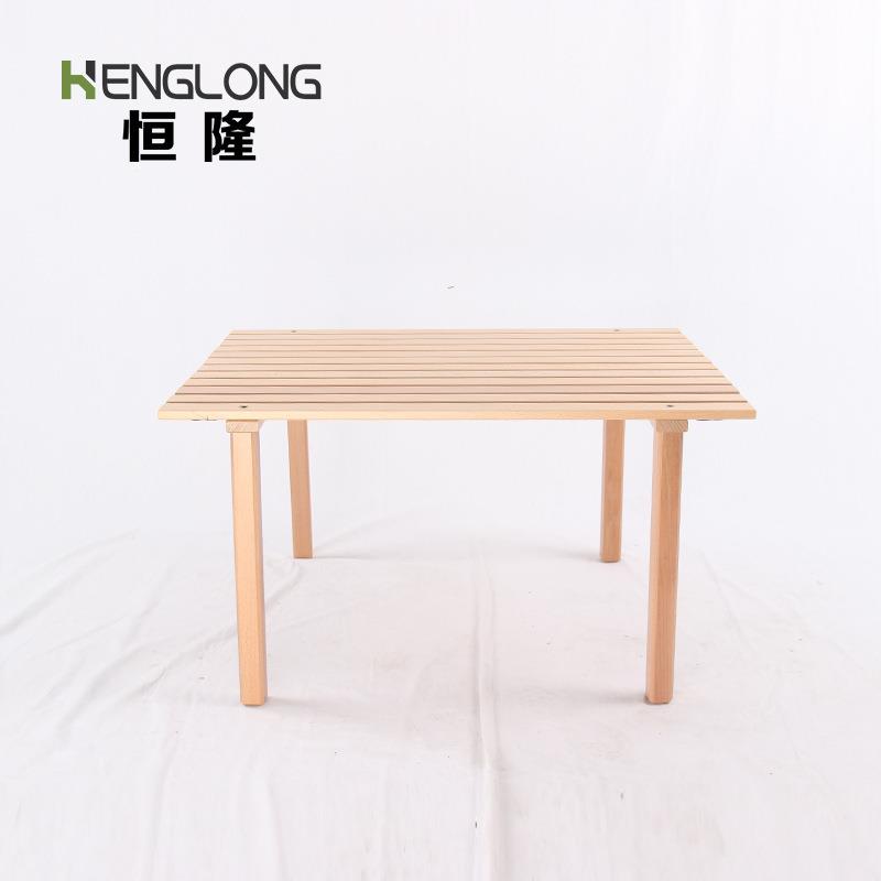 户外折叠桌椅竹木制野营露营烧烤蛋卷桌便携可拆卸长桌子用品