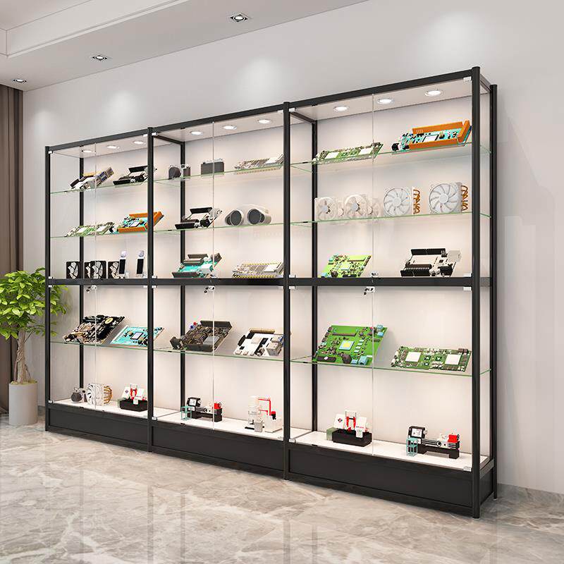 玻璃展示柜公司产品样品展示柜汽车用品化妆品模型模型展示柜货架