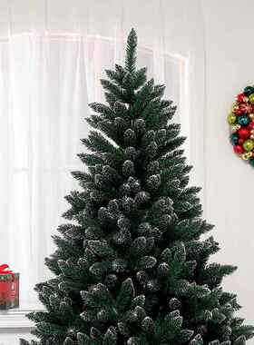 厂家直销跨境新品圣诞节摆装饰件SYCT113节P商VC沾白圣诞树酒店场