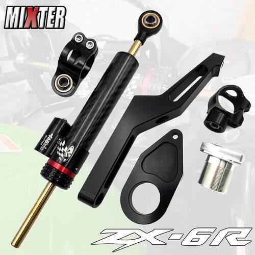 适用川崎 ZX-6R 636 09-22年 改装 钛尺方向阻尼器固定码减震支架
