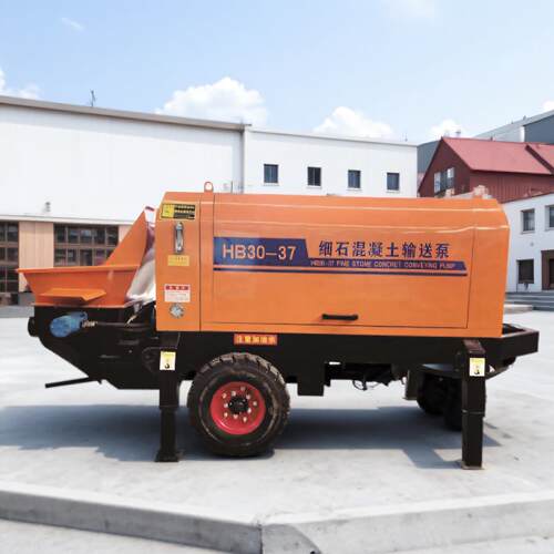 混凝土输送泵小型二次构造柱泵细石砂浆浇筑混凝土地泵搅拌移动