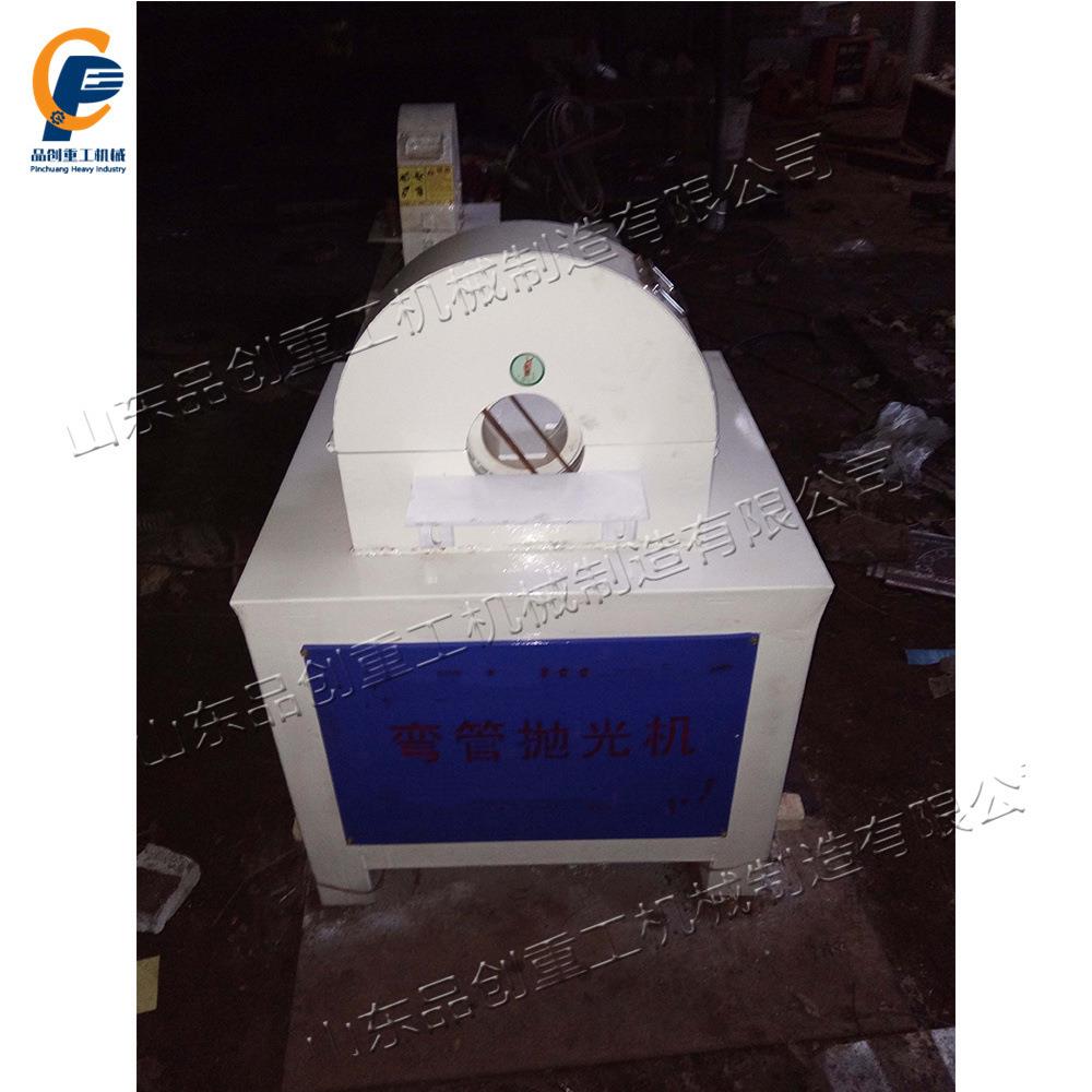 小型圆管表面砂光机 椭圆扁管打磨除锈机 便携式弯管抛光设备
