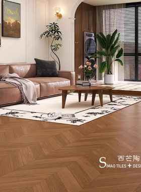 瓷法式鱼骨木纹鱼耐木骨纹瓷砖750x150全0客厅卧室仿实木地板砖阳