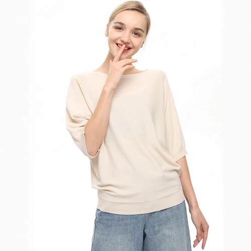 Women's T-shirt, Knitted Shirt, Short Sleeve, One Piece