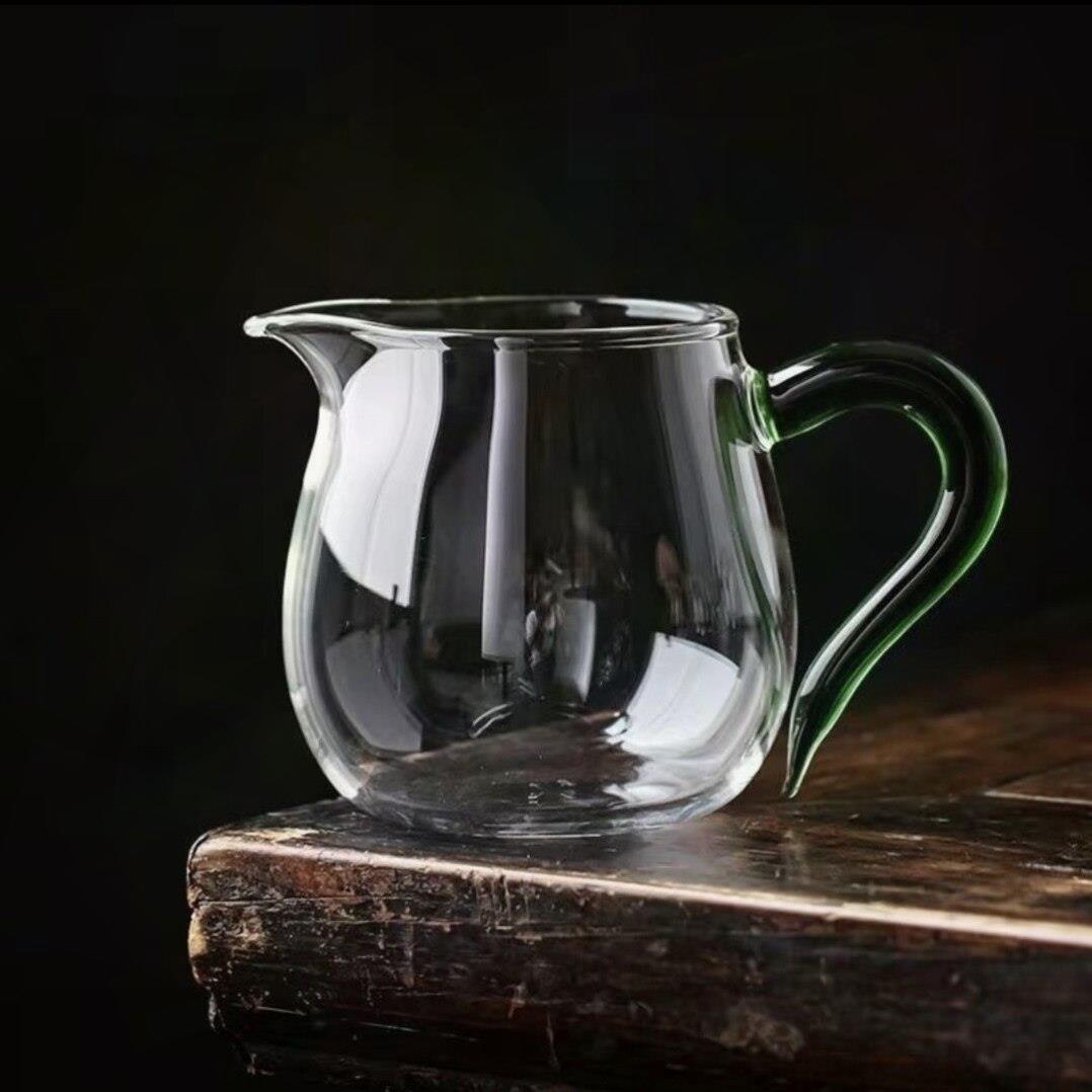 加厚玻璃公道杯分茶器日式透明茶具配件茶海耐热泡茶过滤茶滤