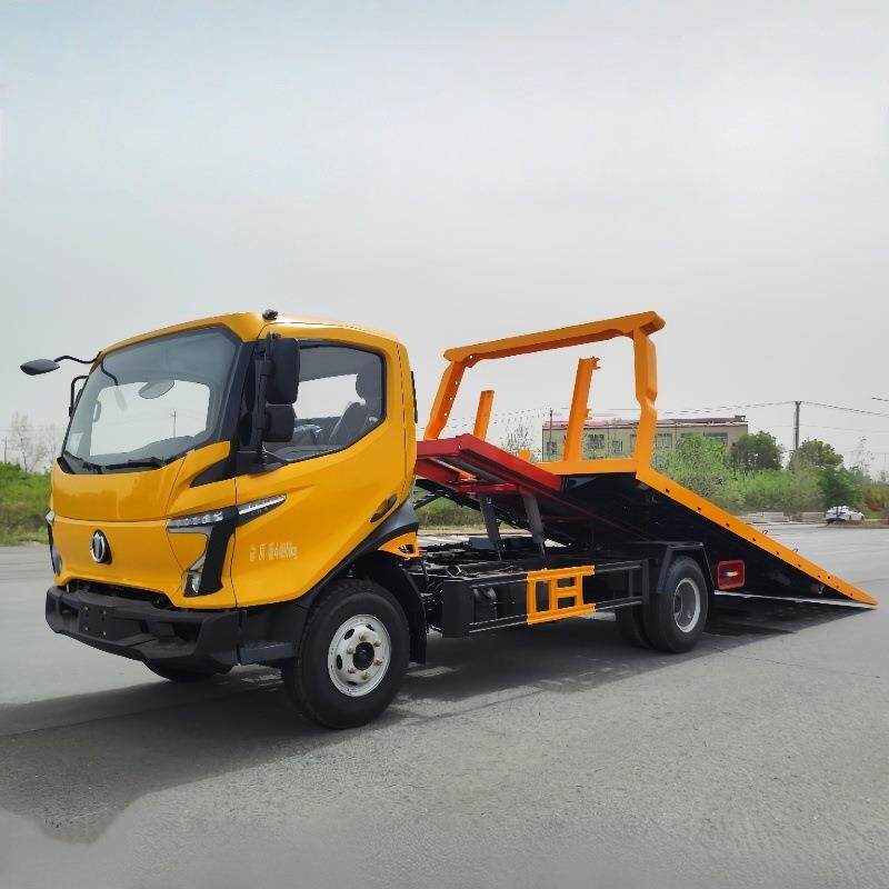 厂家直供蓝牌重载5吨清障车重载斜落一体板清障车 平板一拖二道路
