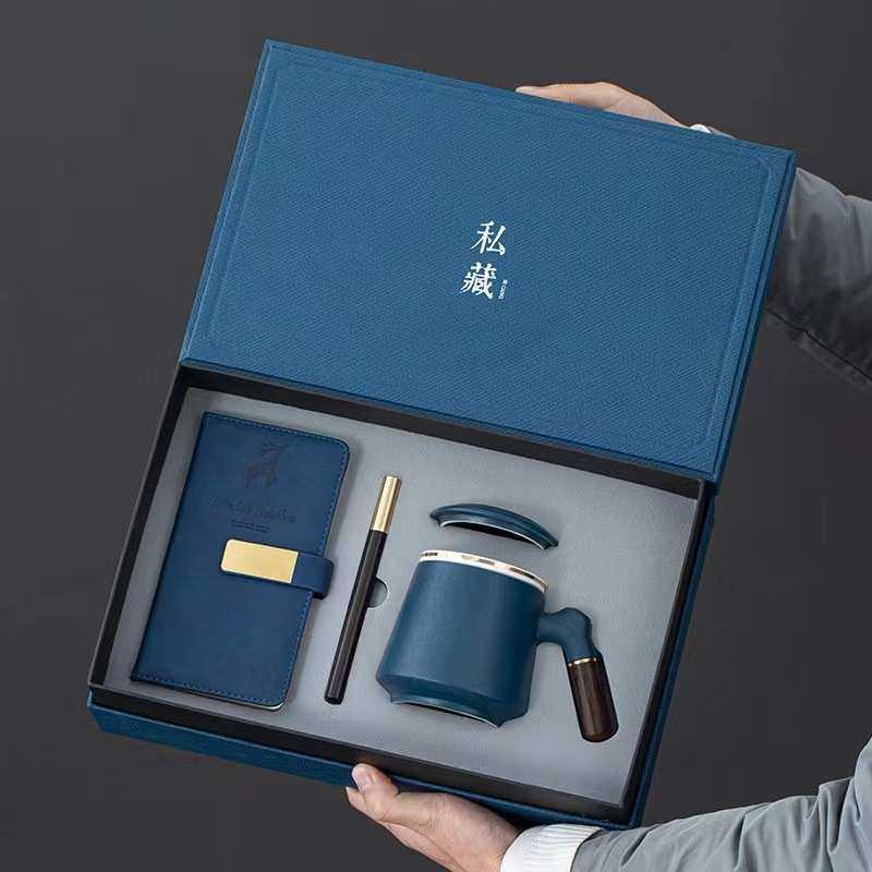 陶瓷水杯三件套带盖过滤签字笔书签笔记本套组节庆伴手礼商务礼品,餐饮具,茶杯,淘宝优惠券,粉丝福利购,淘宝优惠卷