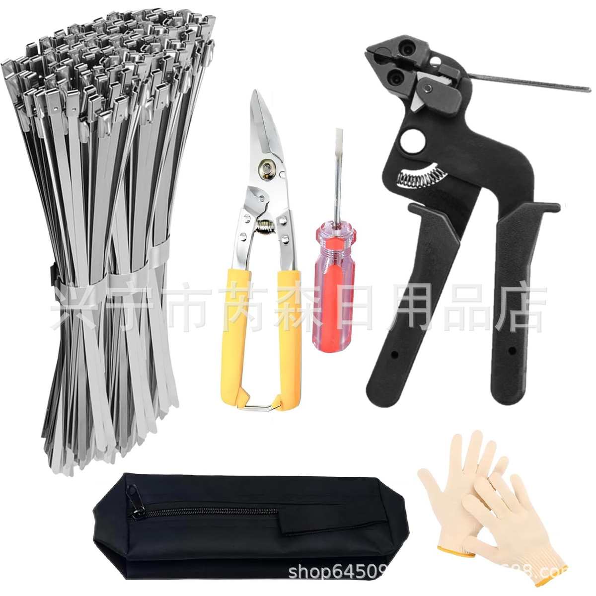 带带机简单钳工具锁包机件套106自便捷式紧 器扎收紧钢带打不锈钢