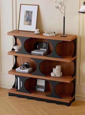实书柜法式书XDB木架示收落地组合简纳易储物柜异形柜展美式复古