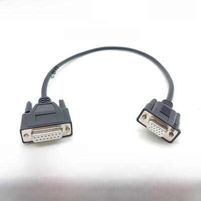 VGA转DB15连接线串口转并口15针三排转15针两排PLC控制线编程线