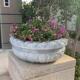 欧式 花钵玻璃纤维户外庭院花盆大号彷大理石特大花坛大口径盆栽装