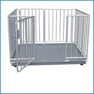 称猪电子地磅秤3吨1.5*2米带围栏电子地磅养猪场用防滑电子平台秤