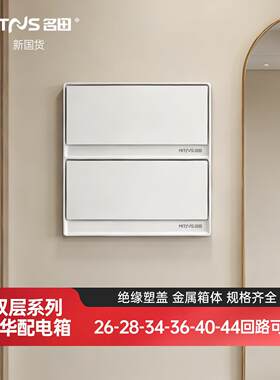 家用配电箱 两层双排20/26/28/34/36/38/44位回路箱强电箱空开盒