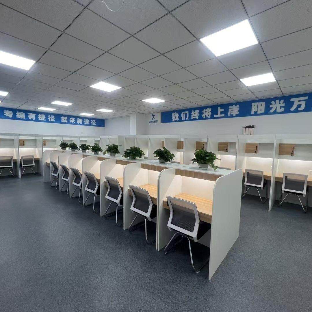 拼豆桌沉浸式共享考研学习桌人桌员工位考证桌自习室隔公桌
