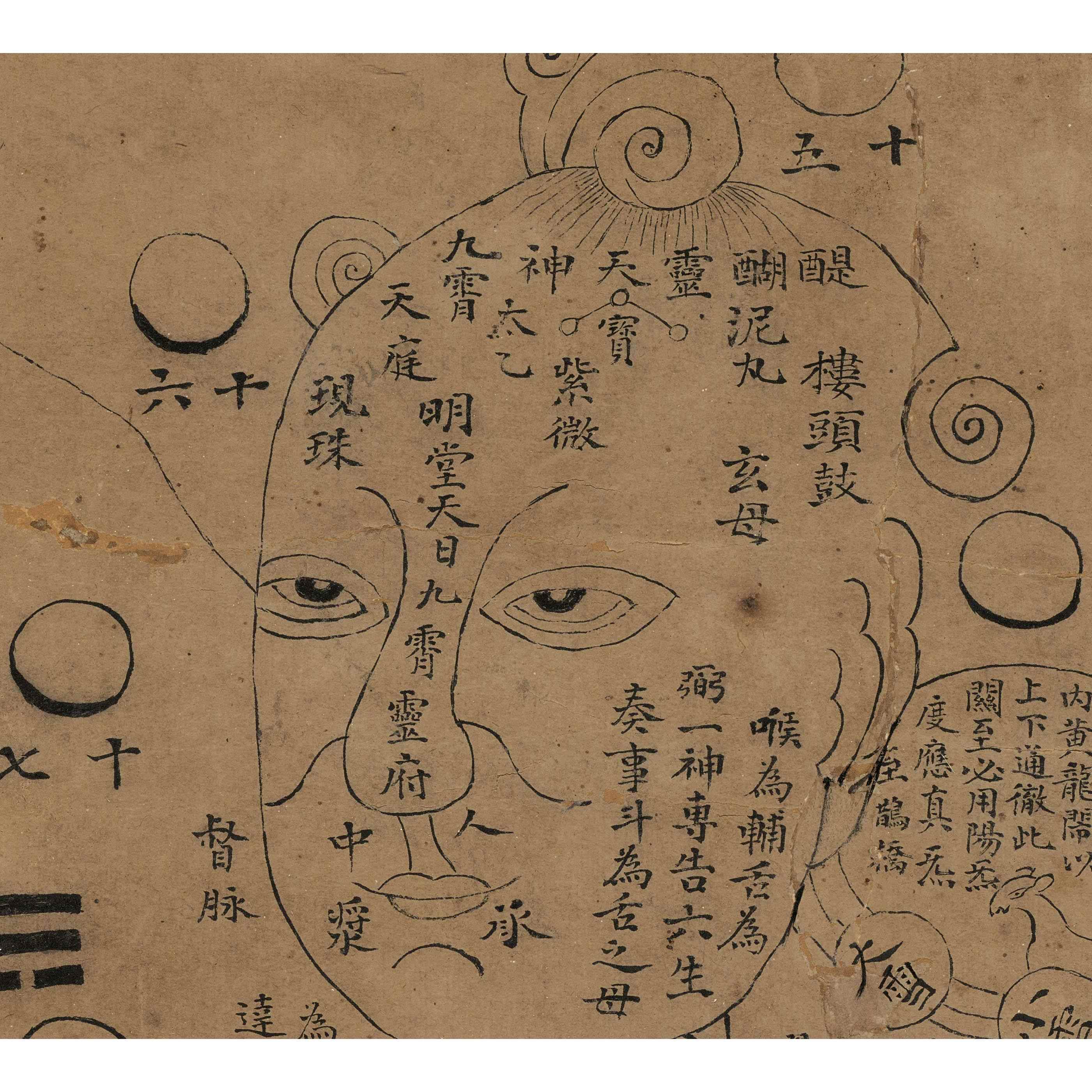 正品癖1：1子隐借假修真图真迹高清微喷制中医理疗按摩院挂画装复