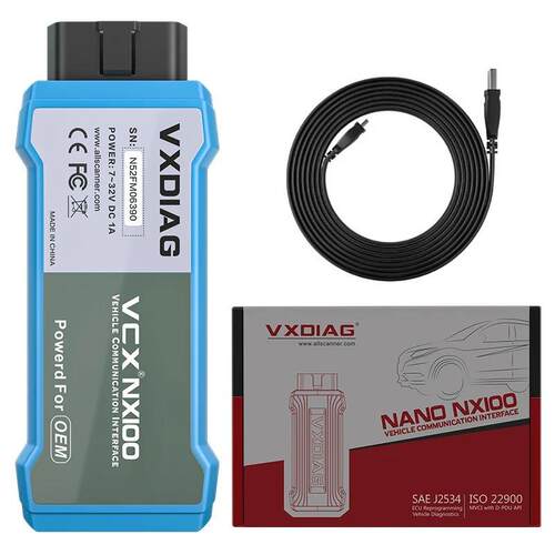 适用帕迩瑞VXDIAG VCX NANO NX100 OBD2 Scanner J2534 Programmi
