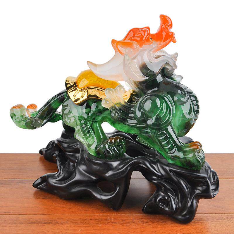 新款直销树脂工艺摆件仿玉招财貔貅家居装饰品客厅摆件店铺开业礼