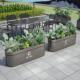 不锈钢户外铁艺花箱组合长方形花池广场样品屋展示中心种植箱花坛