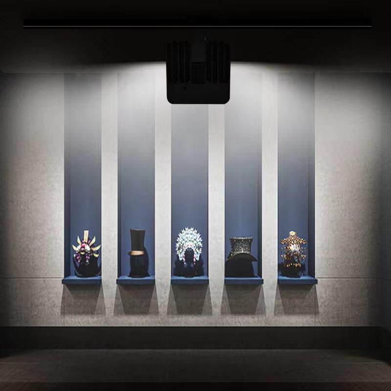 轨道射灯led灯20瓦30W博物馆展会洗墙灯散光美术馆画室明装导轨灯