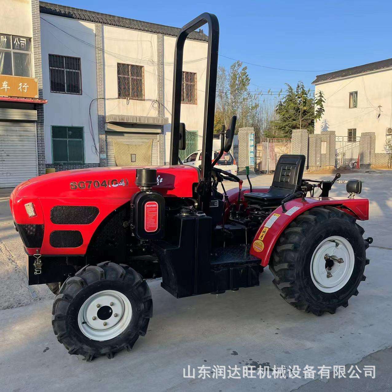 耕地犁田704大棚王拖拉机 东方红强劲动力低矮型迷你型拖拉机