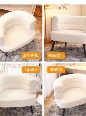 网红BOBO休AL101882闲椅客妆厅单座椅懒人沙发椅卧室衣人帽台间化