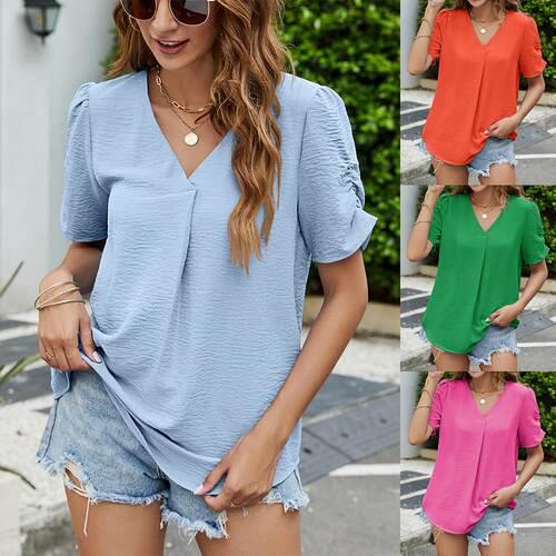 Short sleeved women's top 短袖女上衣