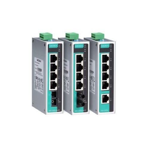 MOXA EDS-205A 系列 5 端口非网管型工业以太网交换机