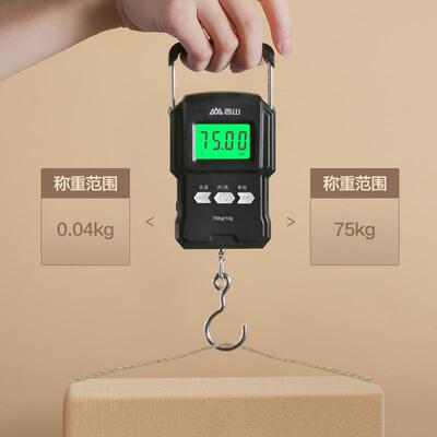 香山手提电子秤便携式小型75KG高精度迷你便携称快递称买菜防欺诈