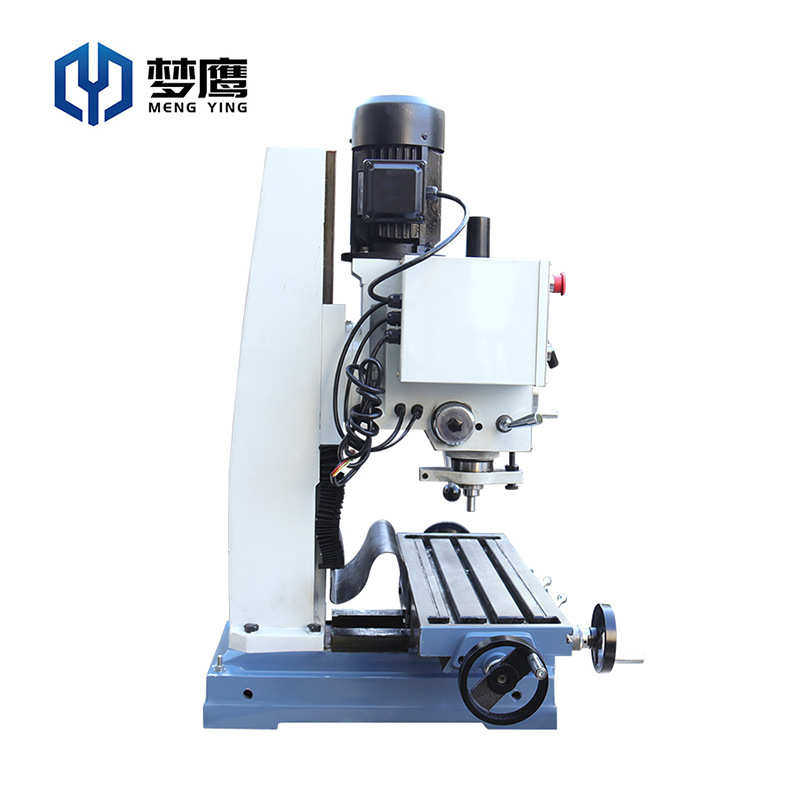 梦鹰MY48工业级重型齿轮变速小型钻铣床台钻台式钻床钻攻铣一体床