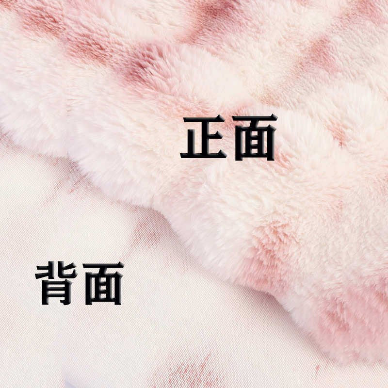 Набивные ткани 兔毛泡泡绒扎染高档服装面料 提印花起泡绒抱枕沙发毛绒布料批发