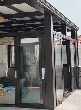 海厦工厂铝合金阳光房户外别墅庭院露台观景遮阳玻璃房抗台风室外
