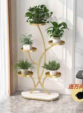 高客端花子厅落地式pxx6JT5M阳台置物架多肉花架艺万架向轮铁花盆