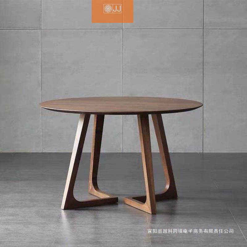 北欧圆桌餐桌简约现代阳台餐桌椅组合家用洽谈小户型桌子客厅圆形