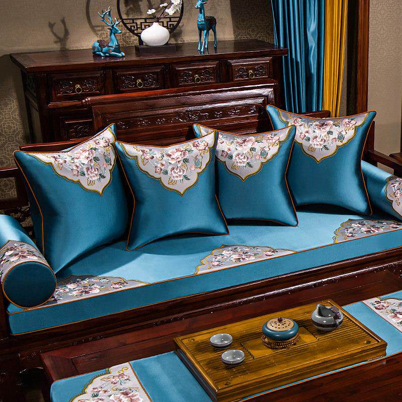 红木沙发坐垫新中式古典实木家具椅垫靠垫防滑罗汉床沙发垫飘窗垫