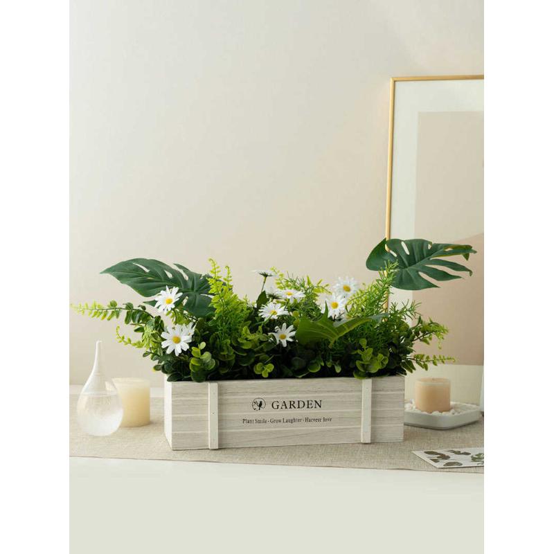 北欧现代ins风仿真花假绿植客厅餐桌电视柜茶几玄关桌面装饰摆件