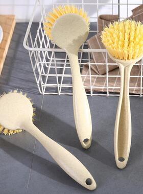 直销新款锅刷不粘油不脏手洗碗刷带柄长柄刷子厨房清洁工具洗碗刷