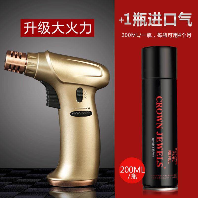 正品喷火焊点喷枪火茄器雪用专艾灸气体防风点香烘打火枪机充气直