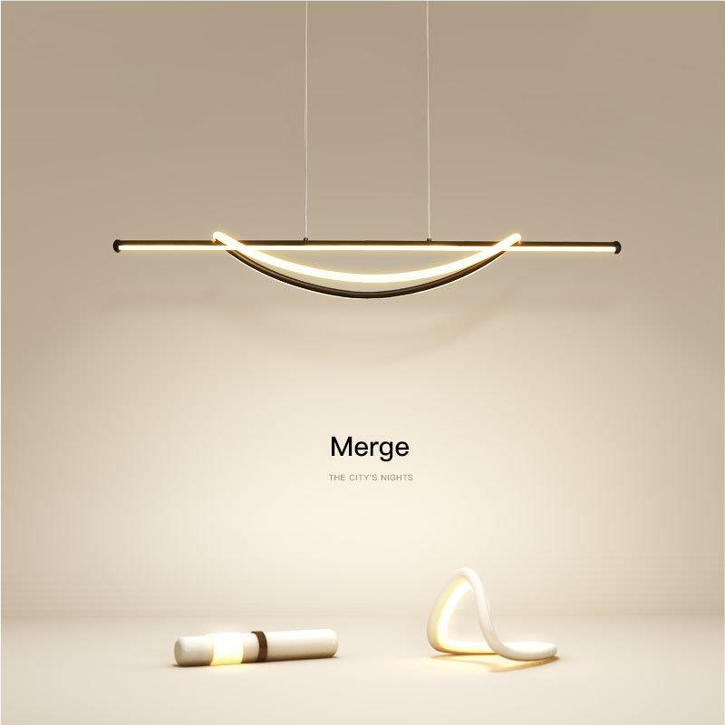 餐厅灯204年新2e款现代简5495约ld条长灯北欧灯具茶室灯饰网红灯