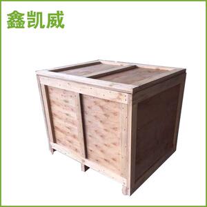 出口木箱包装工厂运输免熏蒸物流打包钢带包边木箱卡扣可折叠包装