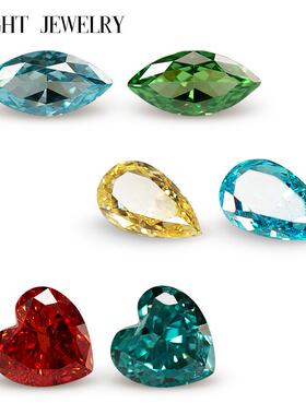 梧州宝石5A杂形6x8mm-8x10mm彩色裸石原厂锆石混装组合