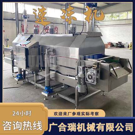 全自动隧道式食品速冻机 面食汤圆包子单冻机 肉类海鲜速冻设备