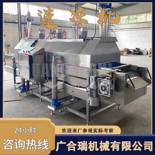 全自动隧道式食品速冻机 面食汤圆包子单冻机 肉类海鲜速冻设备