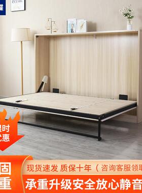 家用小户型隐形床五金配件多功能省空间折叠侧翻床双人墨菲床定制