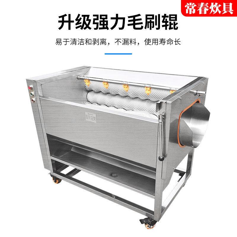 毛刷式土豆脱皮用清洗机洗土豆芋头胡萝卜洋葱生姜商用清洗机