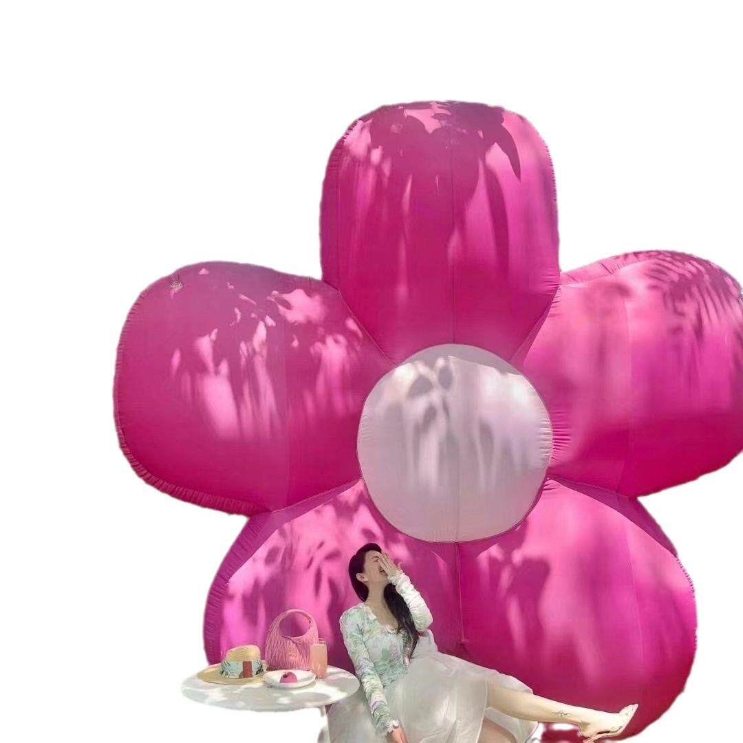厂家出售大型充气卡通花朵气模户外广场模型商场乐园网红美陈道具
