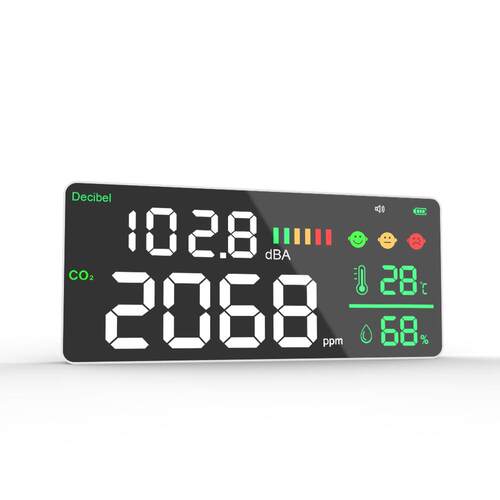 壁挂式o2emeDM165tr分贝计噪音计空气c检质量检测仪家用二氧化碳