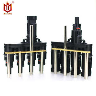 T型5通4转1光伏连接器IP68防水V0阻燃耐寒耐高温光伏发电系统专用